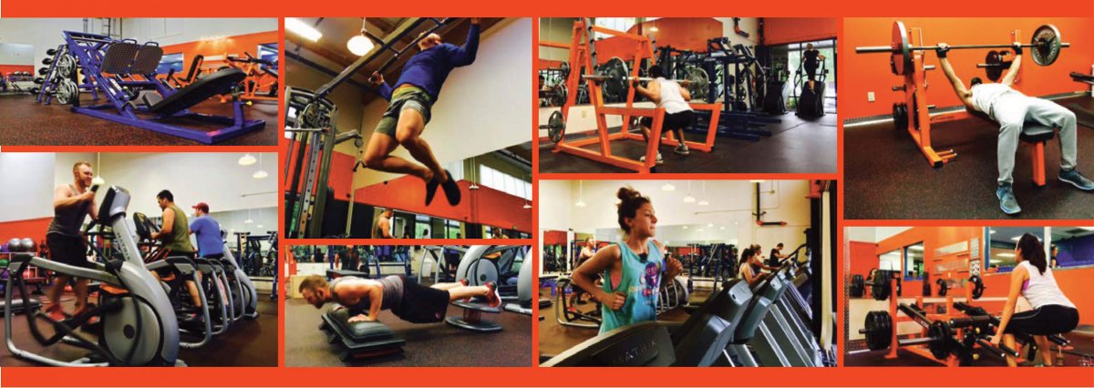People exercising at Motion Fitness Center, Healdsburg